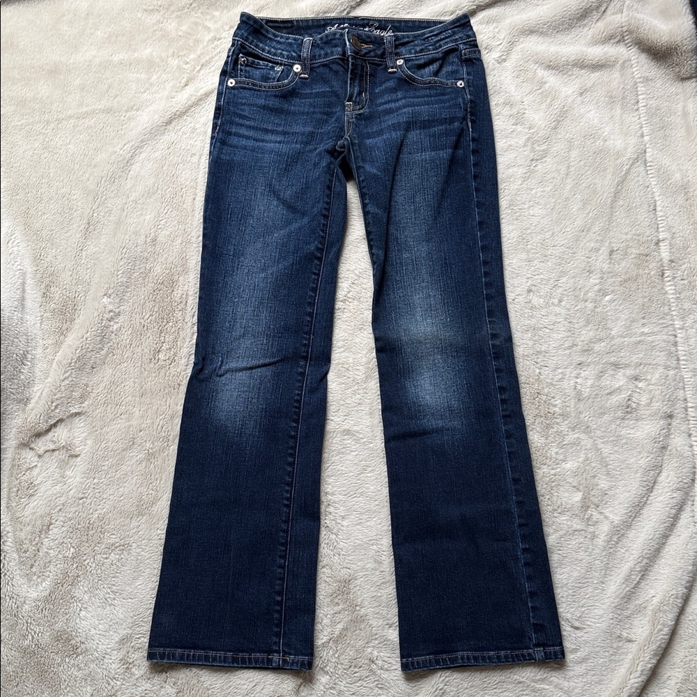 Vintage Y2K 2000s Low Rise American Eagle Favorite Boyfriend Blue Jeans